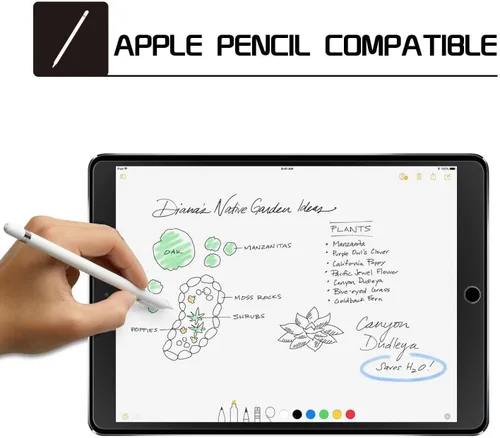 Vista 5 de SPARIN protector de pantalla para iPad de 6ª y 5ª generación de 9.7 pulgadas, vidrio templado compatible con iPad Air 2, apto para funda