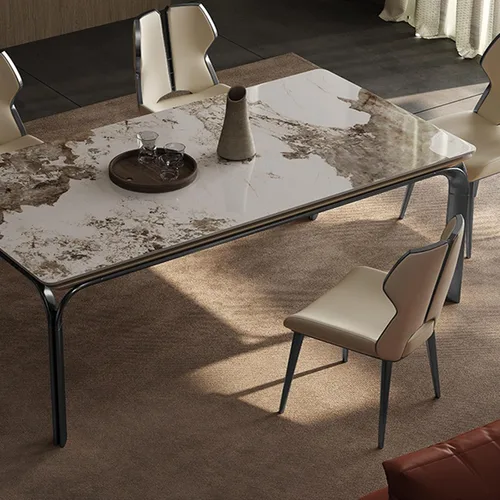 Vista 7 de Sillas de comedor Silla de comedor de piel sintética para sala de estar, tapizada, moderna, sin brazos, acento para cocina, cocina moderna