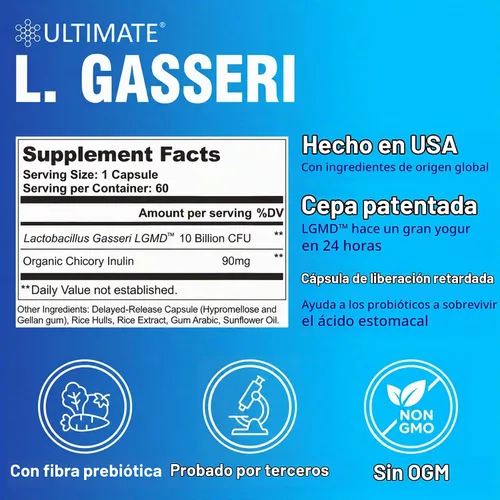 Vista 2 de Ultimate L. Gasseri Probiotic 10 mil millones de UFC, Lactobacillus Gasseri Yogurt Starter para Super Gut Yogurt, Suplemento de salud intestinal