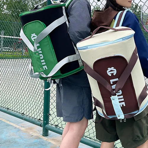 Vista 9 de Bolsa deportiva de gimnasio para hombres y mujeres con compartimento para zapatos, bolsa de viaje de viaje, mochilas para pasar la noche