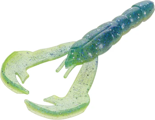 Vista 18 de Strike King Rage Tail Cangrejo Ámbar Verde Negro