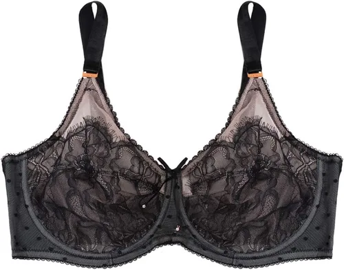 Vista 3 de Smart + Sexy con curvas sin forro de malla de encaje y brasier con Aros