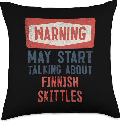 Vista 5 de Check out my Finnish Skittles Shirts Warning May Start Talking About Finlandish Skittles - Almohada de 16 x 16 pulgadas, multicolor