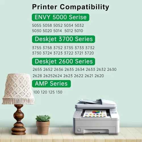 Vista 3 de Cartucho de tinta 65XL remanufacturado de repuesto para HP Ink 65 Negro y Color Combo Pack 65XL para impresora HP Envy 5055 5052 5058 DeskJet 3755