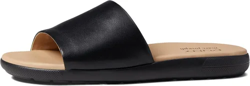 Vista 14 de Marc Joseph New York Sandalias planas de cuero genuino para mujer, puntera abierta, sin espalda, cómodas, ligeras, suela de EVA, a la moda, sin