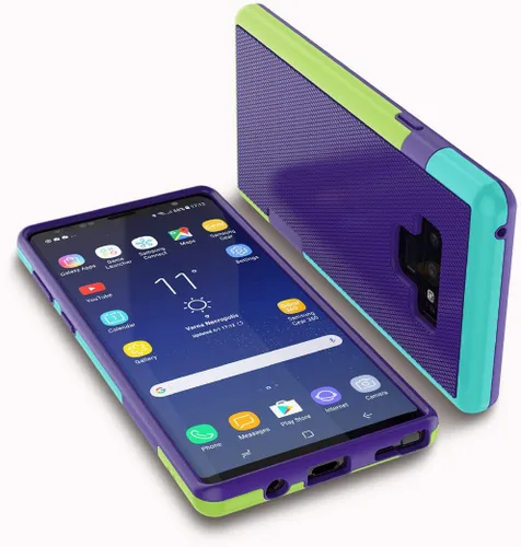 Vista 29 de Jeylly Funda para Galaxy S7, [3 colores] Slim Hybrid Impact Rugged Soft TPU Negro
