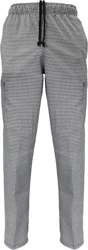 Vista 13 de Natural Uniforms Pantalones cargo de chef clásicos de 6 bolsillos con paquete múltiple disponibles Paquete de 3 unidades.
