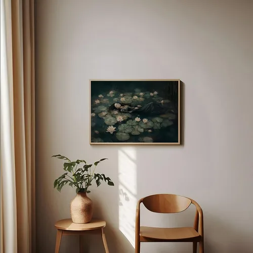 Vista 3 de Arte de pared vintage con estilo Moody, arte de pared vintage de mujer, imagen de Dark Academia, póster gótico, retrato de mujer en óleo sobre