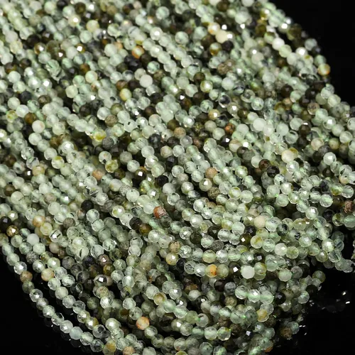 Vista 28 de 180 piezas 2mm Cuentas de piedras preciosas de turquesa africana natural facetada redonda suelta para hacer joyas