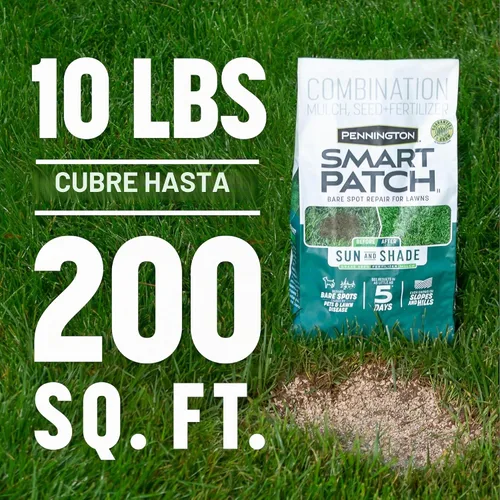 Vista 7 de Pennington Smart Patch Grass Seeds for Lawn, Sun and Shade Lawn Grass Repair Mix, 10 LB