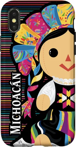 Vista 5 de Funda para iPhone 12 mini Michoacan Monita Muneca Maria de Trapo Mexicana