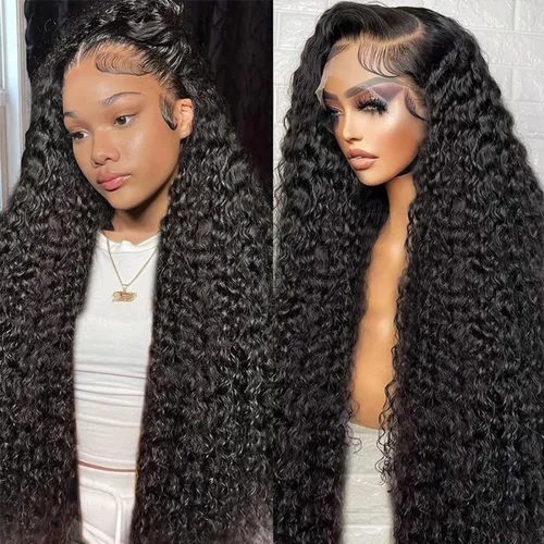 Vista 26 de Pelucas cortas de 10 pulgadas estilo Bob 13x4 con ondas profundas, peluca de pelo humano estilo Bob con encaje frontal HD de 200% de densidad