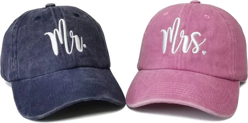 Vista 76 de Hepandy Mr Mrs Mom Dad Captain First Mate Mama and Mini Sombreros de béisbol