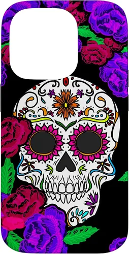Vista 17 de Funda de regalo mexicana para iPhone 17, diseño de calavera de azúcar