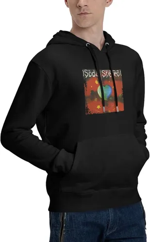 Vista 4 de Taijlao Soda Stereo Dynamo Hoodie Casual Sweatshirt Pullover Hooded With Pockets For Men'S