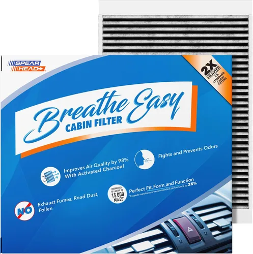 Vista 69 de Spearhead Odor Defense Breathe Easy - Filtro de cabina para AC y calentador Compatible con Chrysler 200 2015-17, Cherokee 2014-18 como OEM Hasta