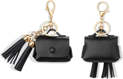 Vista 10 de MODOS LOGICOS Funda De Carga De Cuero Genuino Para Apple AirPods Pro - Beige Con Borlas