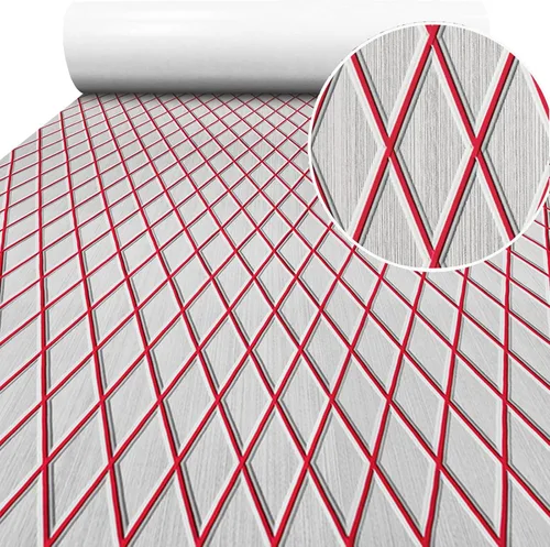 Vista 5 de Hoja de espuma EVA para cubierta de lancha, autoadhesiva, impermeable, suelo marino de teca sintética, antideslizante, para lancha de pesca, yate