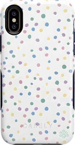 Vista 20 de Casely Funda para iPhone Xs Max Funda con estampado de festival (solo buenas vibraciones)