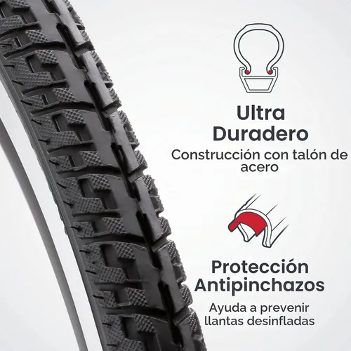 Vista 2 de Schwinn rueda de 700 cc x 38 mm de confort/híbrida con Kevlar