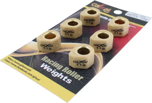 Vista 12 de Glixal deslizadores de variador polígono de alto rendimiento de 18x14mm, rodillos deslizantes de carreras de peso de 152QMI 157QMJ GY6 125cc 150cc