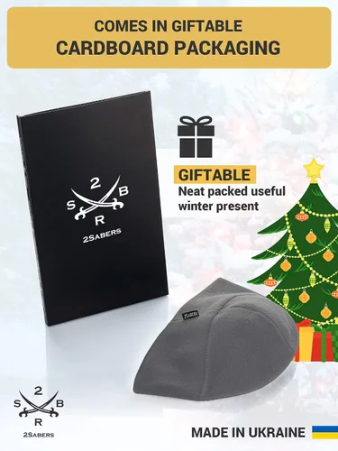 Vista 5 de 2SBR 2SABERS Gorro de invierno de forro polar con visera para hombre y mujer, con orejera, diseño de calavera