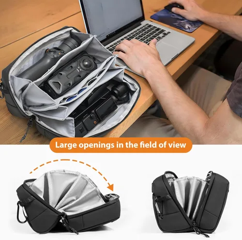 Vista 3 de Estuche de transporte para DJI Osmo Pocket 3,Bolsa de transporte para accesorios Luna Ultra Portable Large Case for Xtra Muse/Osmo 360/Mobile 8