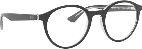 Vista 5 de anteojos Ray-Ban óptico Rx 53612034parte superior negro sobre transparente