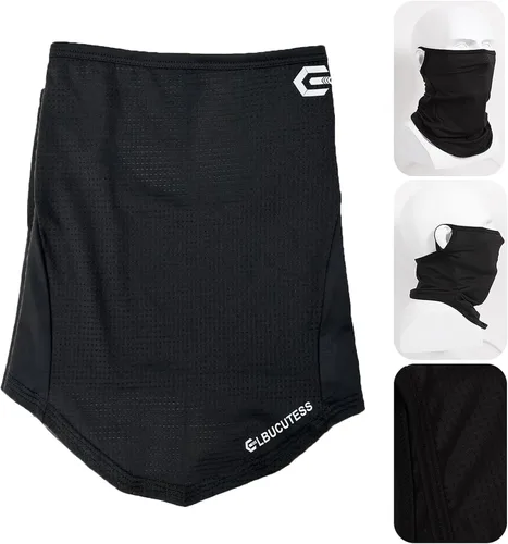 Vista 4 de Polaina de cuello para exteriores, protección solar, máscara facial, pasamontañas, pasamontañas para hombres y mujeres, bandana deportiva