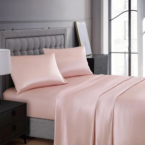 Vista 14 de Beatrice Home Fashions Juego de sábanas Queen de satén 100% poliéster Leopardo