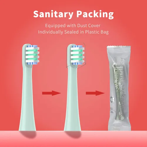 Vista 4 de Paquete de 12 cabezales de repuesto para cepillo de dientes compatibles con cabezal de repuesto de cepillo de dientes inteligente Colgate Hum