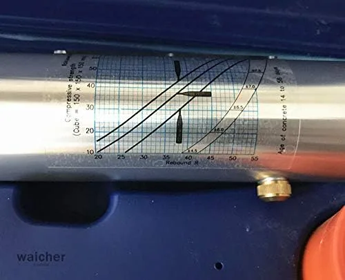 Vista 5 de NUEVO PROBADOR DE REBOLTE DE HORMIGÓN MARTILLO SCHMIDT INSTRUMENTOS DE PRUEBA DE NDT SIN POTENCIA