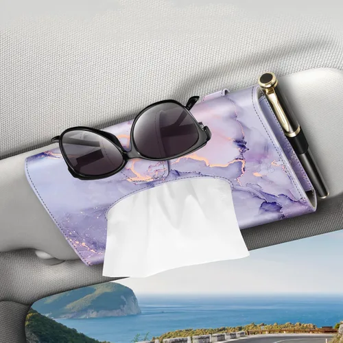 Vista 10 de CaseBot - Soporte de pañuelos para visera de coche, soporte de servilletas para visera de sol, porta mascarillas para coche, caja de pañuelos