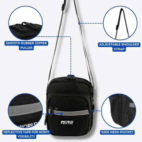 Vista 3 de J World New York Crux Mini Crossbody Bags for Women and Men