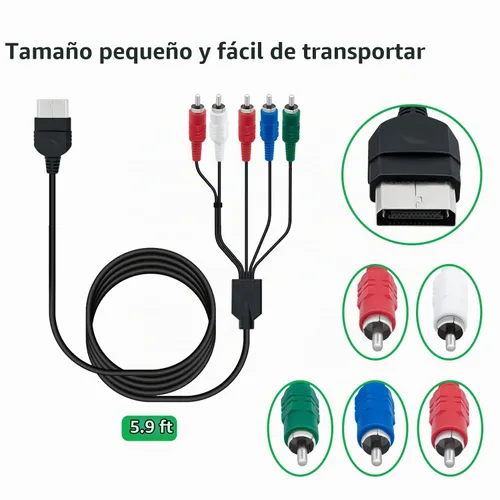 Vista 4 de Mcbazel HDTV de alta definición componente de TV compuesto AV Audio Video Cable para Classic Original Xbox sólo