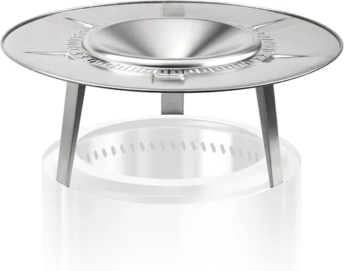 Vista 12 de HGD - Hoguera sin humo de 19.5 pulgadas con deflector de calor, fogata de leña de acero inoxidable para reuniones de amigos y familiares, estufa