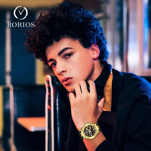 Vista 2 de RORIOS Reloj digital para hombre, relojes militares deportivos con temporizador de alarma, relojes de pulsera luminosos, reloj multifunción