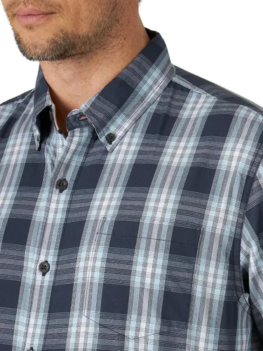 Vista 21 de Wrangler Authentics Camisa clásica a cuadros de manga corta para hombre