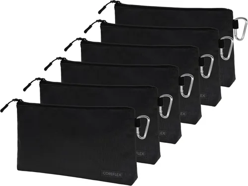 Vista 14 de COREFLEX Bolsa de herramientas premium con cremallera, bolsa de herramientas pequeña, bolsa de almacenamiento multiusos, bolsa de herramientas