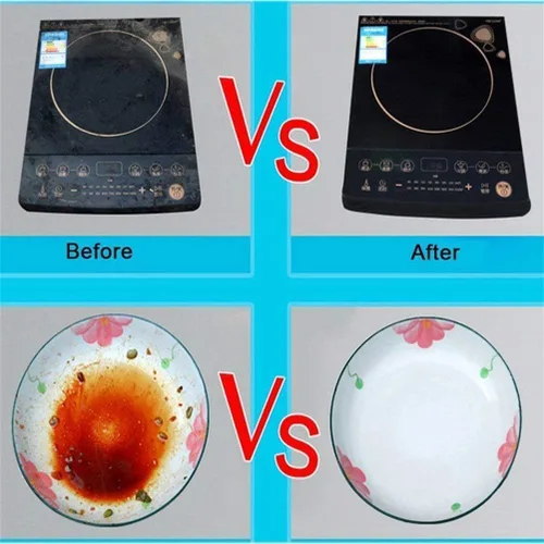 Vista 7 de Limpiador de espuma de melamina de goma de borrar de esponja mágica multifuncional, hecho de materiales ecológicos, sin detergente, adecuado