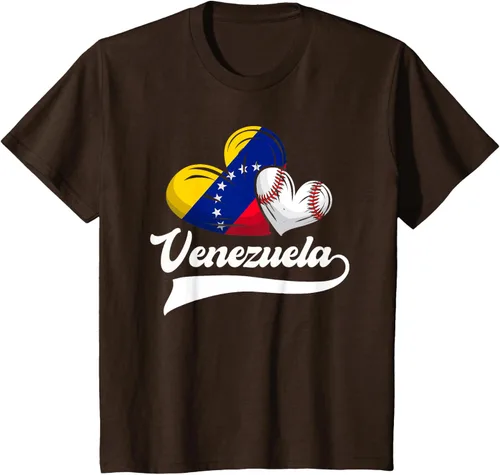 Vista 34 de Camiseta de béisbol venezolana con diseño de corazón y bandera de Venezuela, Negro
