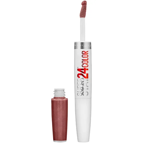 Vista 60 de Maybelline Super Stay 24, lápiz labial líquido de maquillaje de 2 pasos, color altamente pigmentado de larga duración con bálsamo hidratante, Merlot