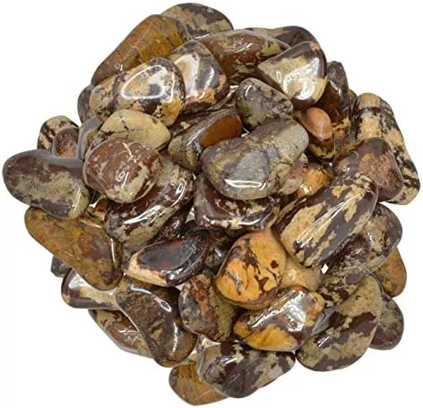 Vista 4 de Hypnotic Gems Materiales: 1 libra nuevas piedras pulidas de jaspe de África - Pequeñas - 0.75" a 1" - Rocas pulidas y piedras preciosas para arte