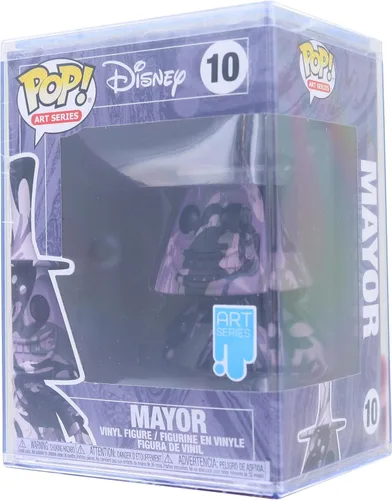 Vista 3 de Funko POP Disney: Pesadilla antes de Navidad - Alcalde (serie del artista) con funda protectora, 3.75 pulgadas, multicolor, 49303