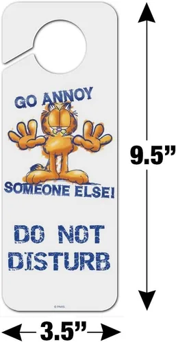 Vista 6 de GRAPHICS & MORE Garfield Go Annoy Someone Else - Perilla de plástico para puerta