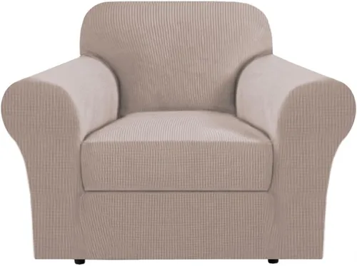 Vista 28 de H.VERSAILTEX - 2 fundas protectoras de licra suave Jacquard para respaldo de silla, lavable a máquina