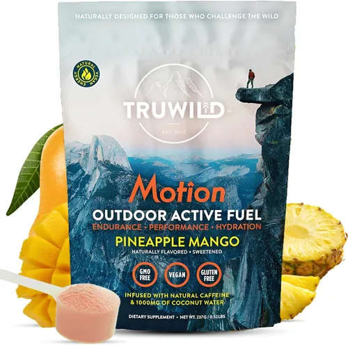 Vista 7 de TruWild Motion - Paquete de 3 polvos veganos naturales a base de plantas para hombres y mujeres, suplemento de energía limpia con electrolitos