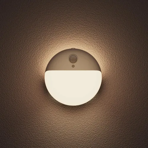 Vista 15 de YUNLEX Paquete de 2 luces nocturnas a batería, luces de inodoro, luz de sensor de movimiento pequeño de 2.6 pulgadas, luces adhesivas, 3 modos