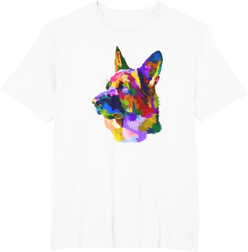 Vista 15 de Camiseta para dueño de perro de pastor alemán, Negro
