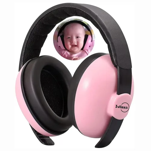 Vista 10 de Auriculares de bebé con cancelación de ruido, orejeras para bebés de 1 a 24 meses, color azul